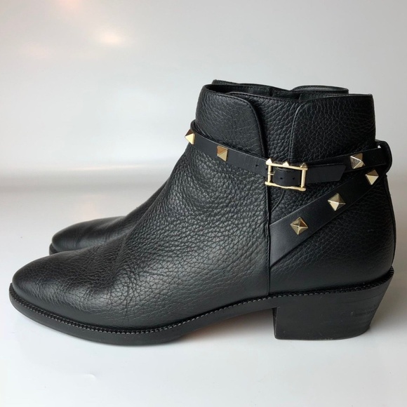valentino studded ankle boots